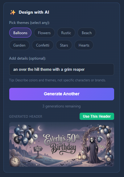 AI Generated Header - Over the Hill